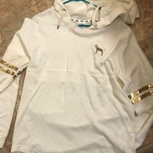 PINK cream colored hoodie